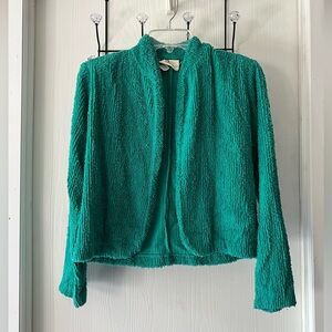 Koala Wear Vintage Teal Teddy Jacket for Women